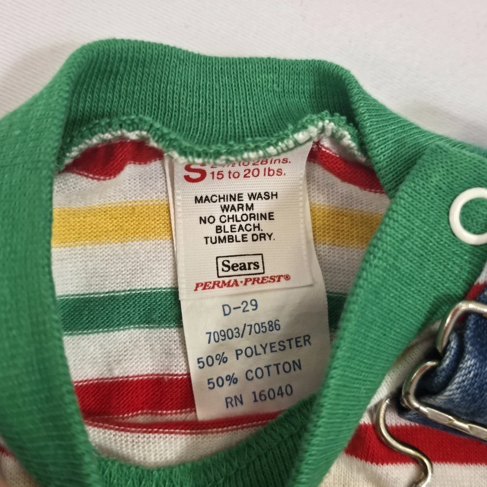 Vintage OshKosh B’Gosh Baby Overall Set USA Made 80s S Cotton